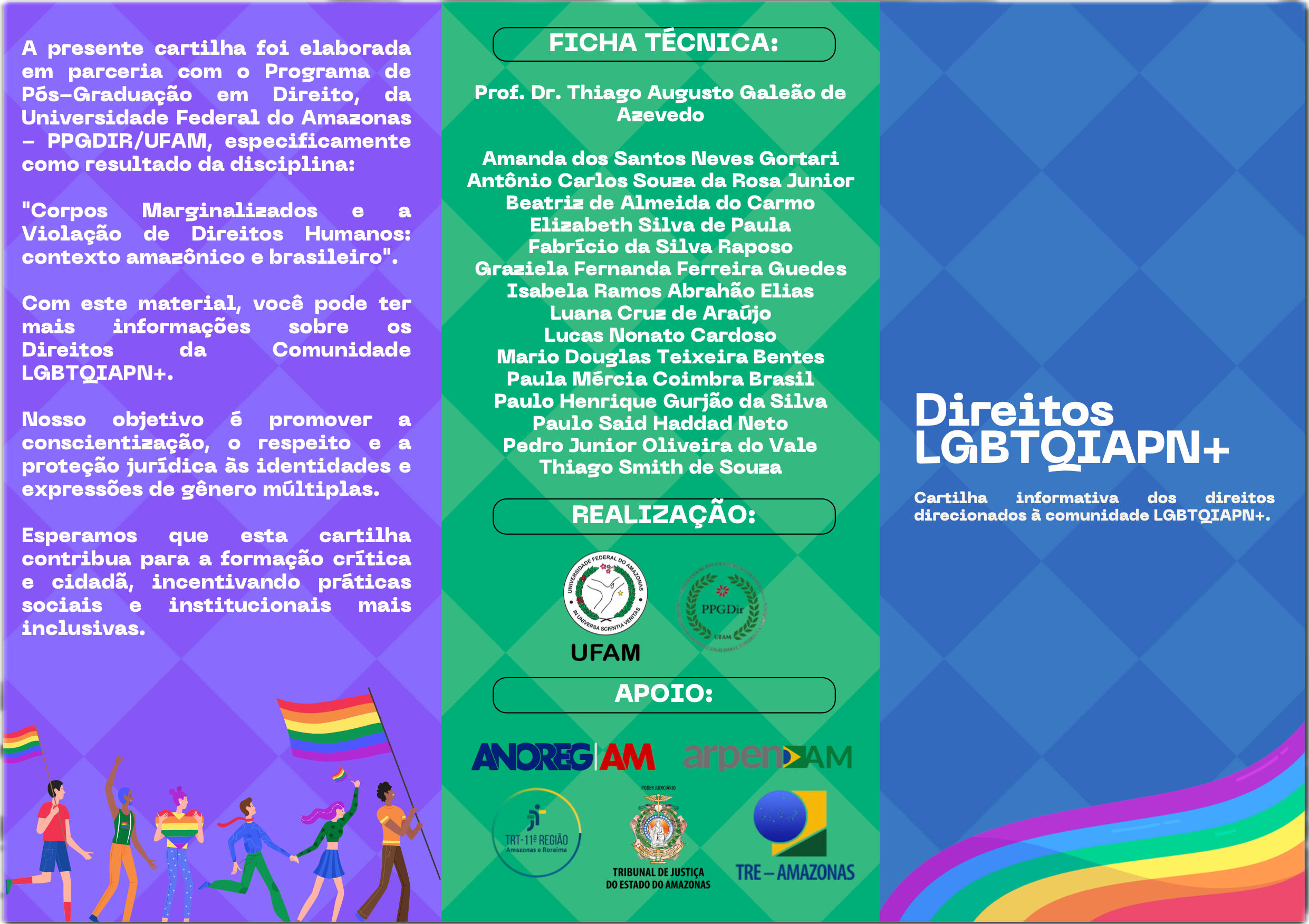 Mestrandos do PPGDIR/UFAM Lançam Cartilha sobre Direitos LGBTQIAPN+ com Foco no Amazonas